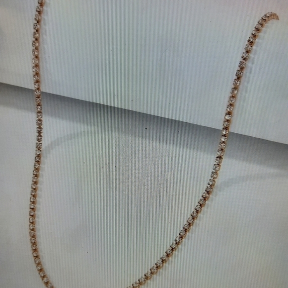 NWT-  Rhinestone Decor Necklace - Picture 2 of 4